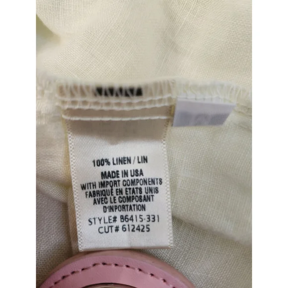 Sunlit halter maxi dress tiered 100% Linen Size medium - Picture 6 of 9